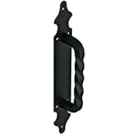 Amig - Manillon de Zamak con Placa Punteada de Acero 28x4-5 cm | Tirador para Puertas de Paso- correderas de Valla y…